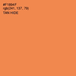#F1894F - Tan Hide Color Image